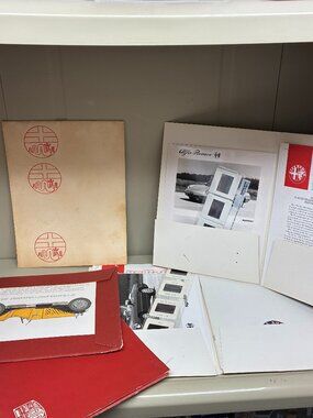 Alfa Romeo Vintage Press Kit Brochure Print Art Lot 164 Spider Gran Sport Cells